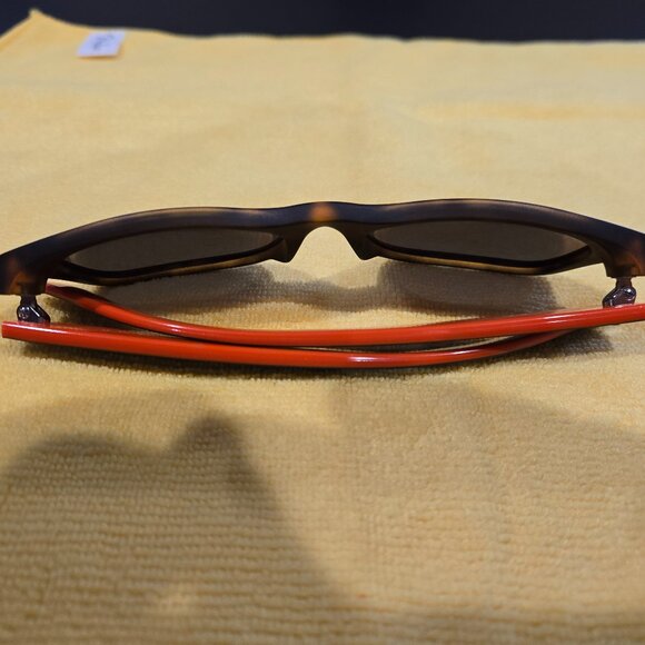 Ray Ban New Wayfarer Sunglasses - RB 2132 6180/R5 - Orange/Blue/Tortoise Shell - Picture 11 of 13
